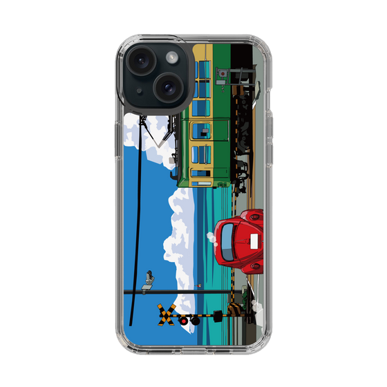 Slim Protection Case［ Studio Alec Shonan Story - Enoden, Horizon, and Cumulonimbus Clouds ］