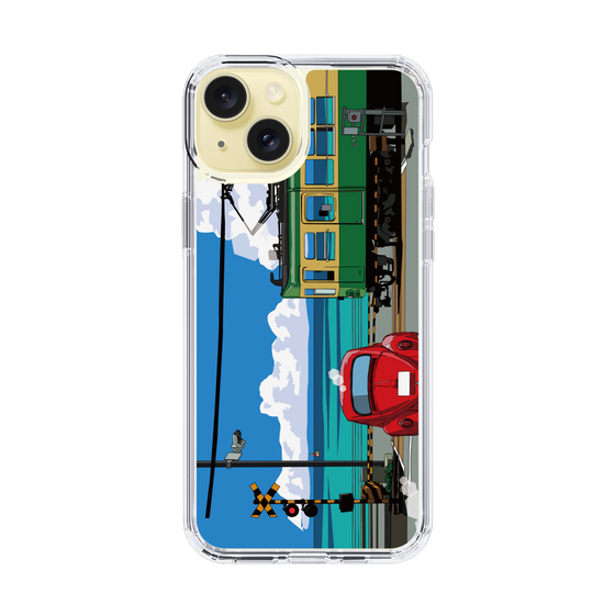Slim Protection Case［ Studio Alec Shonan Story - Enoden, Horizon, and Cumulonimbus Clouds ］