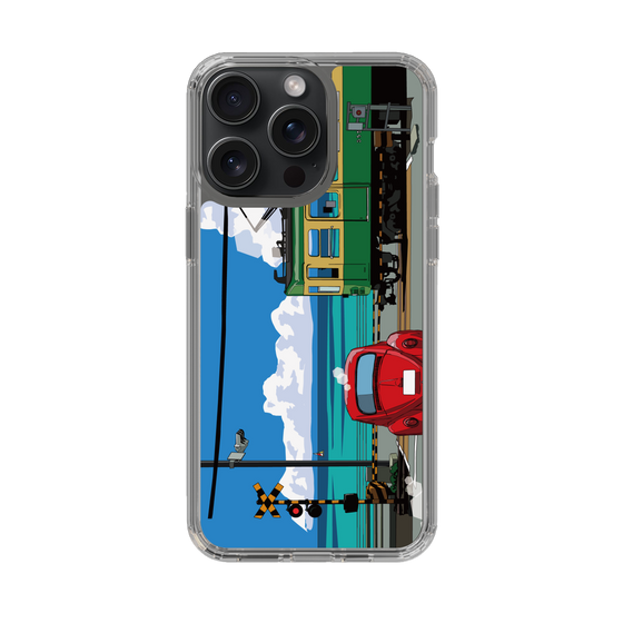Slim Protection Case［ Studio Alec Shonan Story - Enoden, Horizon, and Cumulonimbus Clouds ］