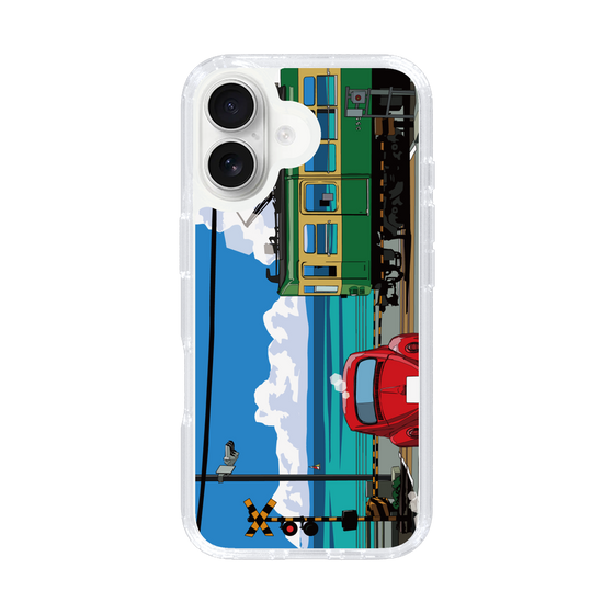 Slim Protection Case［ Studio Alec Shonan Story - Enoden, Horizon, and Cumulonimbus Clouds ］
