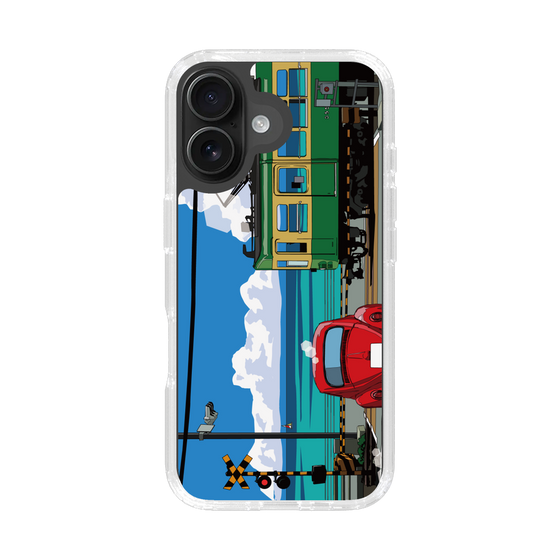 Slim Protection Case［ Studio Alec Shonan Story - Enoden, Horizon, and Cumulonimbus Clouds ］