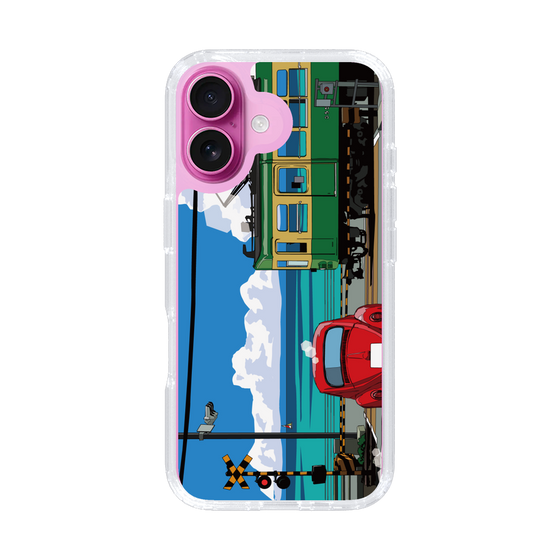 Slim Protection Case［ Studio Alec Shonan Story - Enoden, Horizon, and Cumulonimbus Clouds ］