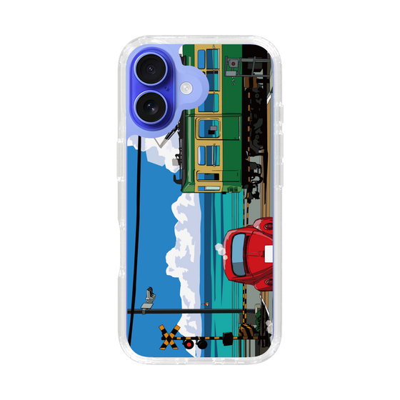 Slim Protection Case［ Studio Alec Shonan Story - Enoden, Horizon, and Cumulonimbus Clouds ］