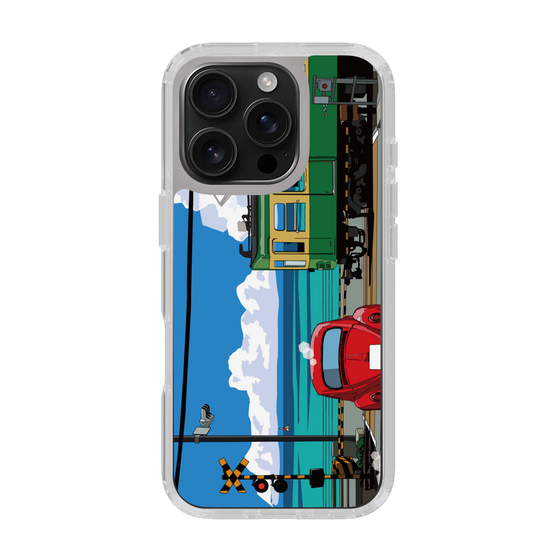 Slim Protection Case［ Studio Alec Shonan Story - Enoden, Horizon, and Cumulonimbus Clouds ］