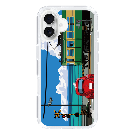 Slim Protection Case［ Studio Alec Shonan Story - Enoden, Horizon, and Cumulonimbus Clouds ］