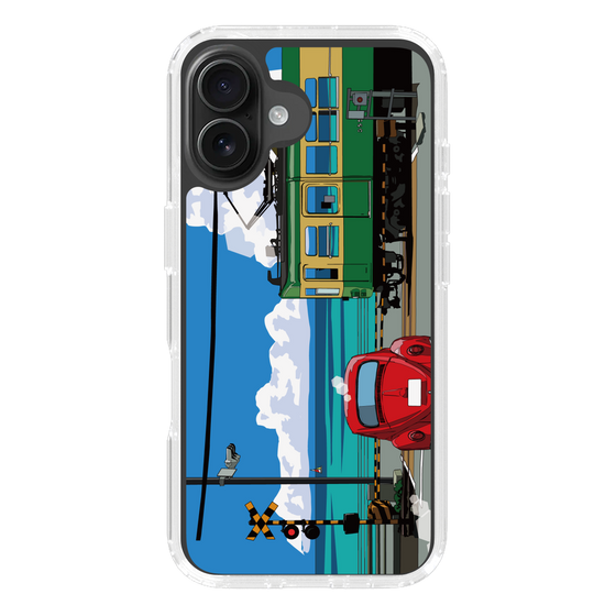 Slim Protection Case［ Studio Alec Shonan Story - Enoden, Horizon, and Cumulonimbus Clouds ］