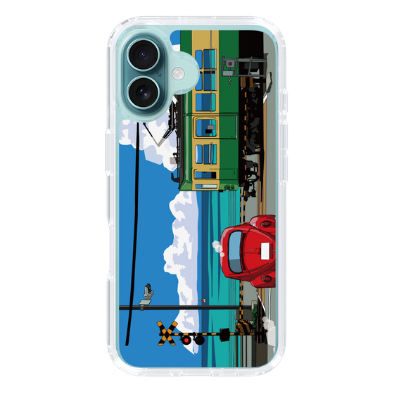 Slim Protection Case［ Studio Alec Shonan Story - Enoden, Horizon, and Cumulonimbus Clouds ］