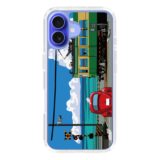 Slim Protection Case［ Studio Alec Shonan Story - Enoden, Horizon, and Cumulonimbus Clouds ］
