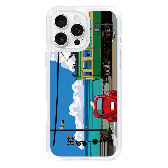 Slim Protection Case［ Studio Alec Shonan Story - Enoden, Horizon, and Cumulonimbus Clouds ］