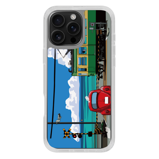 Slim Protection Case［ Studio Alec Shonan Story - Enoden, Horizon, and Cumulonimbus Clouds ］
