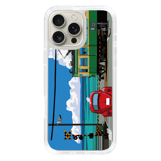 Slim Protection Case［ Studio Alec Shonan Story - Enoden, Horizon, and Cumulonimbus Clouds ］