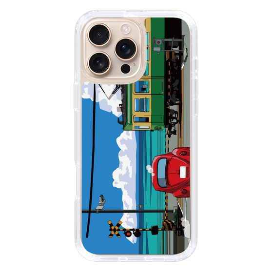 Slim Protection Case［ Studio Alec Shonan Story - Enoden, Horizon, and Cumulonimbus Clouds ］