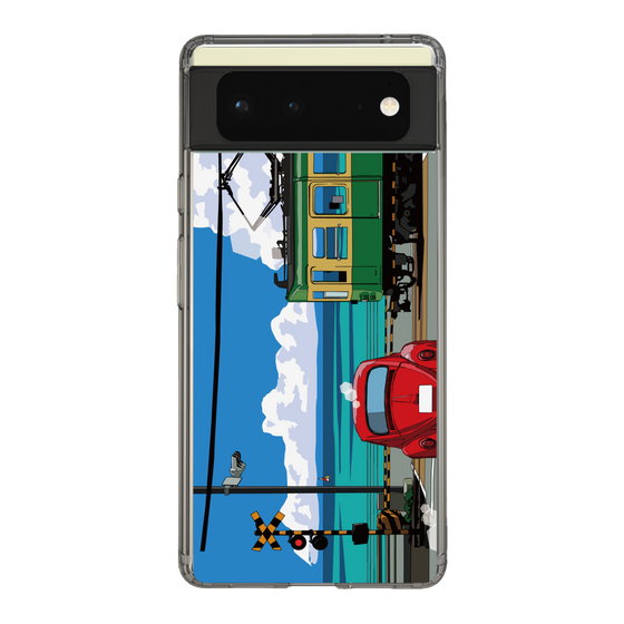 Slim Protection Case［ Studio Alec Shonan Story - Enoden, Horizon, and Cumulonimbus Clouds ］