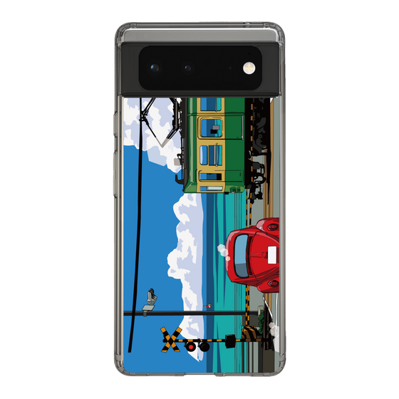 Slim Protection Case［ Studio Alec Shonan Story - Enoden, Horizon, and Cumulonimbus Clouds ］