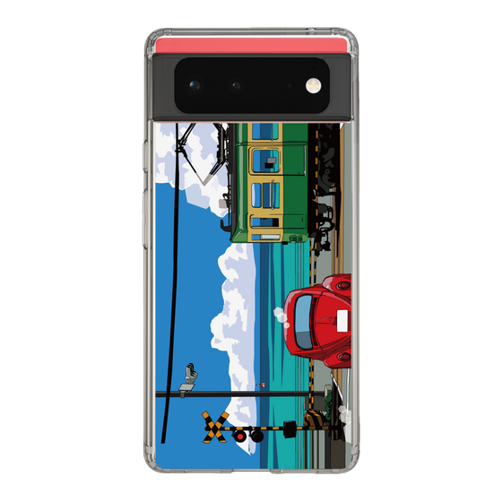 Slim Protection Case［ Studio Alec Shonan Story - Enoden, Horizon, and Cumulonimbus Clouds ］