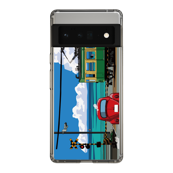Slim Protection Case［ Studio Alec Shonan Story - Enoden, Horizon, and Cumulonimbus Clouds ］