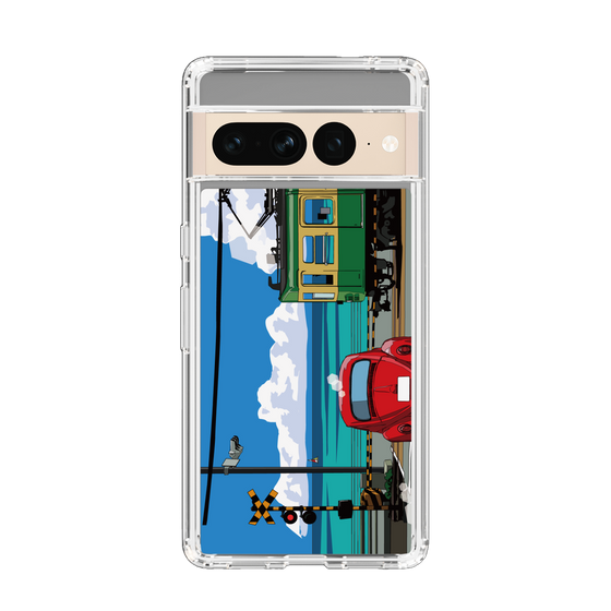 Slim Protection Case［ Studio Alec Shonan Story - Enoden, Horizon, and Cumulonimbus Clouds ］