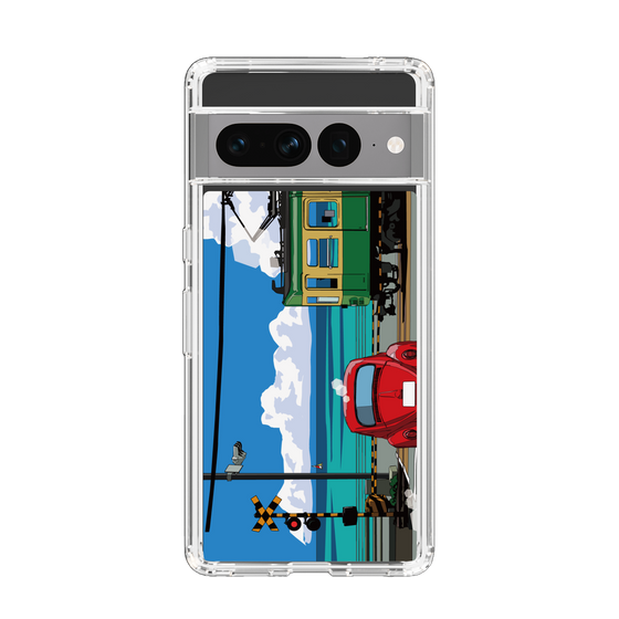 Slim Protection Case［ Studio Alec Shonan Story - Enoden, Horizon, and Cumulonimbus Clouds ］