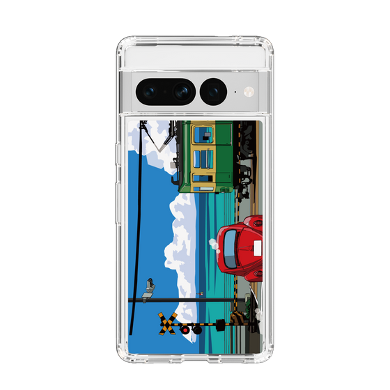 Slim Protection Case［ Studio Alec Shonan Story - Enoden, Horizon, and Cumulonimbus Clouds ］