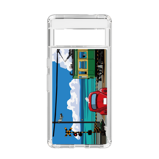 Slim Protection Case［ Studio Alec Shonan Story - Enoden, Horizon, and Cumulonimbus Clouds ］