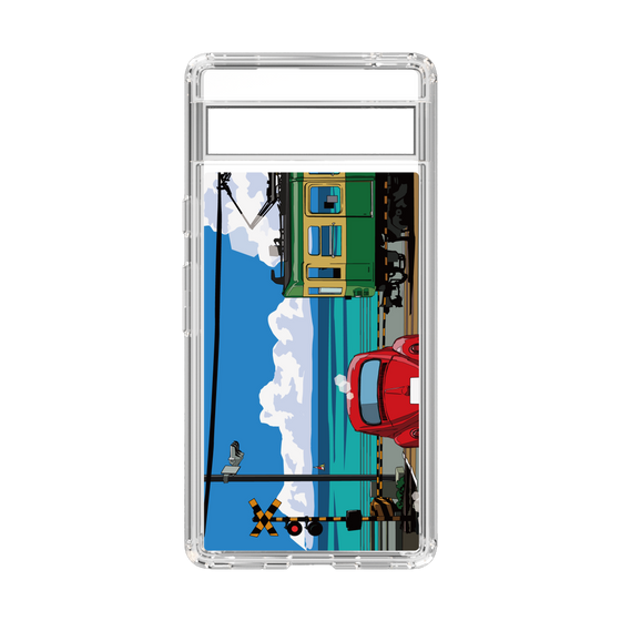 Slim Protection Case［ Studio Alec Shonan Story - Enoden, Horizon, and Cumulonimbus Clouds ］
