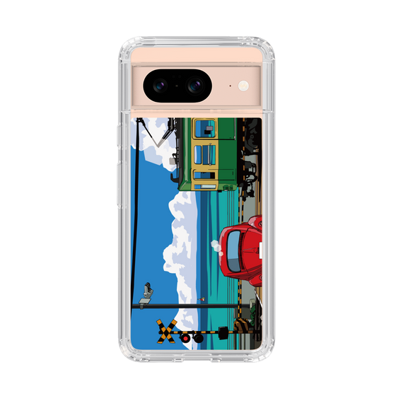 Slim Protection Case［ Studio Alec Shonan Story - Enoden, Horizon, and Cumulonimbus Clouds ］