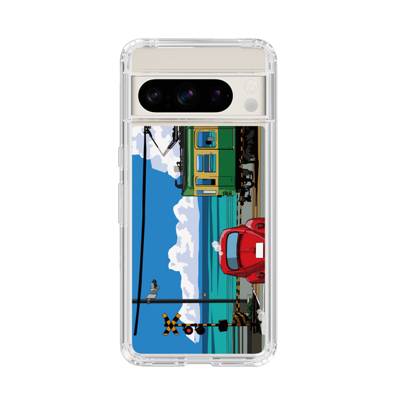 Slim Protection Case［ Studio Alec Shonan Story - Enoden, Horizon, and Cumulonimbus Clouds ］