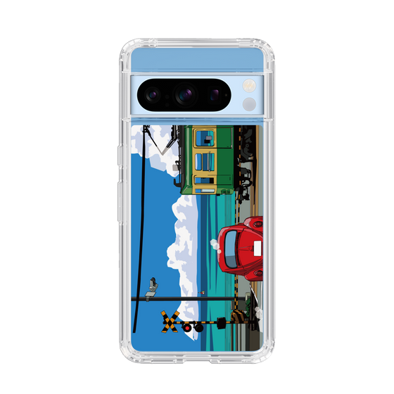 Slim Protection Case［ Studio Alec Shonan Story - Enoden, Horizon, and Cumulonimbus Clouds ］