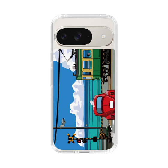 Slim Protection Case［ Studio Alec Shonan Story - Enoden, Horizon, and Cumulonimbus Clouds ］