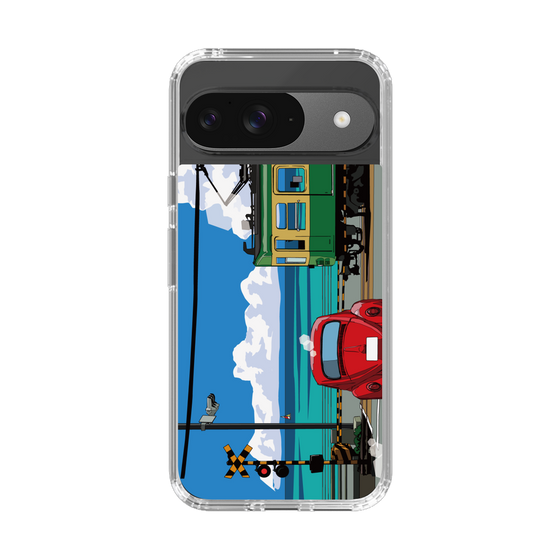 Slim Protection Case［ Studio Alec Shonan Story - Enoden, Horizon, and Cumulonimbus Clouds ］