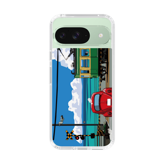 Slim Protection Case［ Studio Alec Shonan Story - Enoden, Horizon, and Cumulonimbus Clouds ］