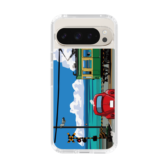 Slim Protection Case［ Studio Alec Shonan Story - Enoden, Horizon, and Cumulonimbus Clouds ］