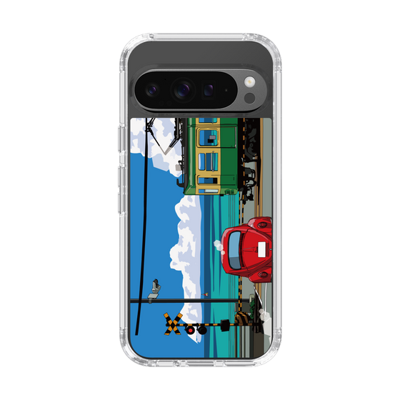 Slim Protection Case［ Studio Alec Shonan Story - Enoden, Horizon, and Cumulonimbus Clouds ］