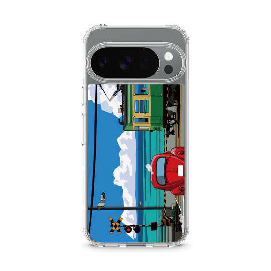 Slim Protection Case［ Studio Alec Shonan Story - Enoden, Horizon, and Cumulonimbus Clouds ］