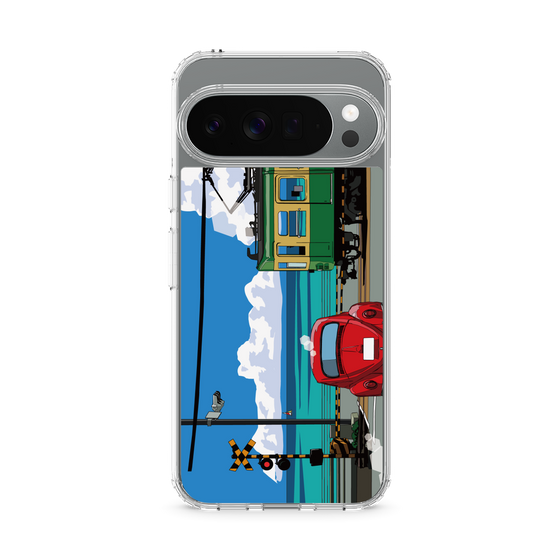 Slim Protection Case［ Studio Alec Shonan Story - Enoden, Horizon, and Cumulonimbus Clouds ］