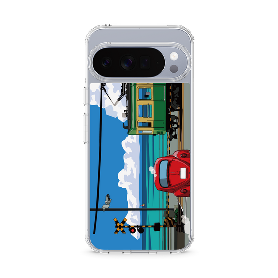 Slim Protection Case［ Studio Alec Shonan Story - Enoden, Horizon, and Cumulonimbus Clouds ］