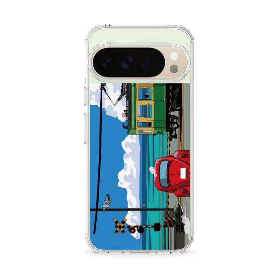 Slim Protection Case［ Studio Alec Shonan Story - Enoden, Horizon, and Cumulonimbus Clouds ］