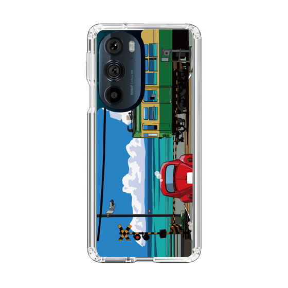 Slim Protection Case［ Studio Alec Shonan Story - Enoden, Horizon, and Cumulonimbus Clouds ］