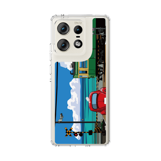 Slim Protection Case［ Studio Alec Shonan Story - Enoden, Horizon, and Cumulonimbus Clouds ］