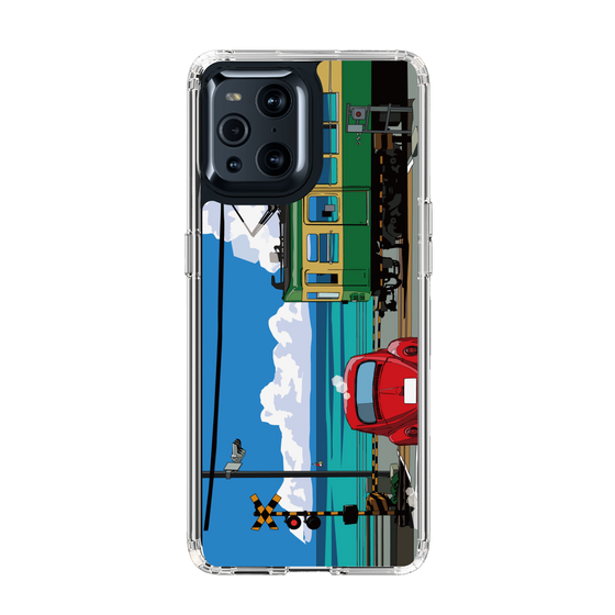 Slim Protection Case［ Studio Alec Shonan Story - Enoden, Horizon, and Cumulonimbus Clouds ］