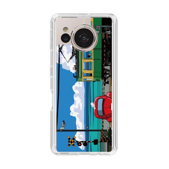 Slim Protection Case［ Studio Alec Shonan Story - Enoden, Horizon, and Cumulonimbus Clouds ］