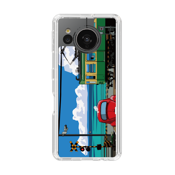 Slim Protection Case［ Studio Alec Shonan Story - Enoden, Horizon, and Cumulonimbus Clouds ］