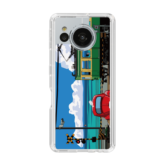 Slim Protection Case［ Studio Alec Shonan Story - Enoden, Horizon, and Cumulonimbus Clouds ］