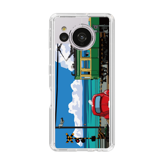 Slim Protection Case［ Studio Alec Shonan Story - Enoden, Horizon, and Cumulonimbus Clouds ］
