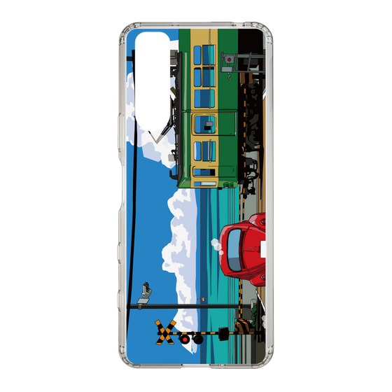 Slim Protection Case［ Studio Alec Shonan Story - Enoden, Horizon, and Cumulonimbus Clouds ］