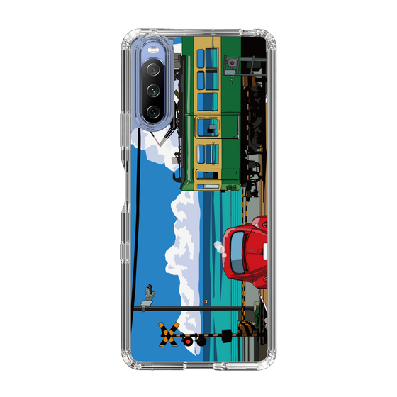Slim Protection Case［ Studio Alec Shonan Story - Enoden, Horizon, and Cumulonimbus Clouds ］