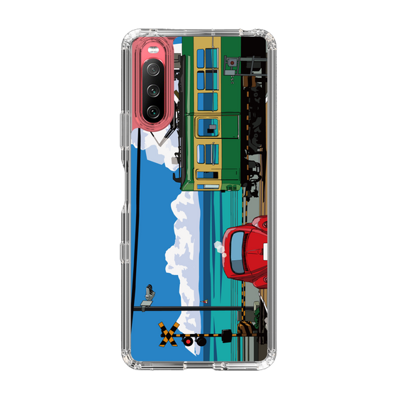 Slim Protection Case［ Studio Alec Shonan Story - Enoden, Horizon, and Cumulonimbus Clouds ］