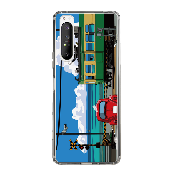 Slim Protection Case［ Studio Alec Shonan Story - Enoden, Horizon, and Cumulonimbus Clouds ］