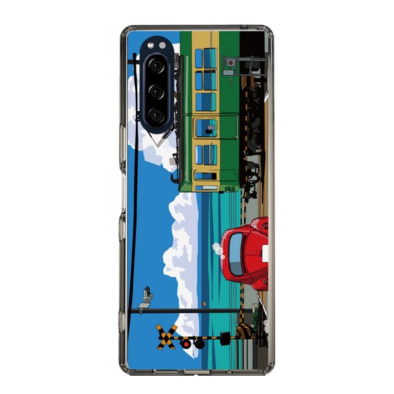 Slim Protection Case［ Studio Alec Shonan Story - Enoden, Horizon, and Cumulonimbus Clouds ］