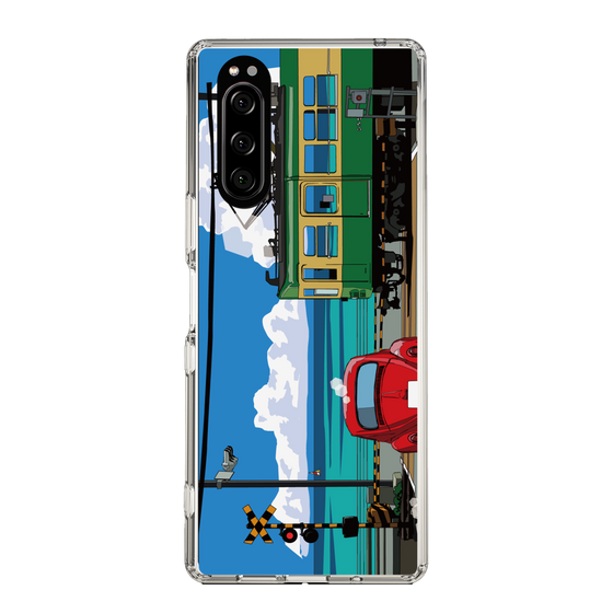 Slim Protection Case［ Studio Alec Shonan Story - Enoden, Horizon, and Cumulonimbus Clouds ］